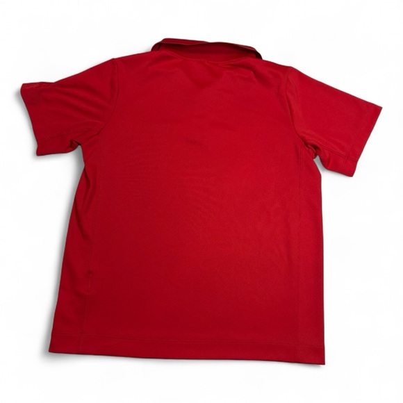 Boys Nike Golf Dri-Fit Red Polo Shirt - Picture 2 of 4